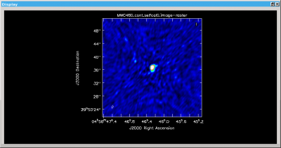 Continuum image of the original data
