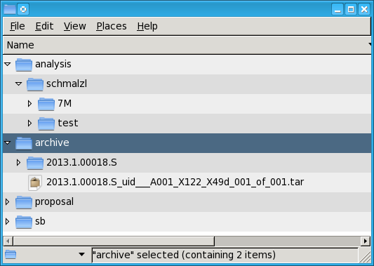 Example Directory Structure of a PI project.